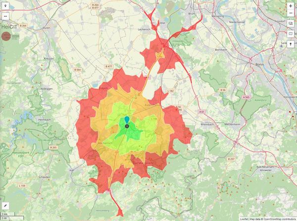 Erreichbarkeit in 20 Minuten: 129.000