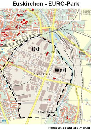 EURO-Park mit Straßennamen