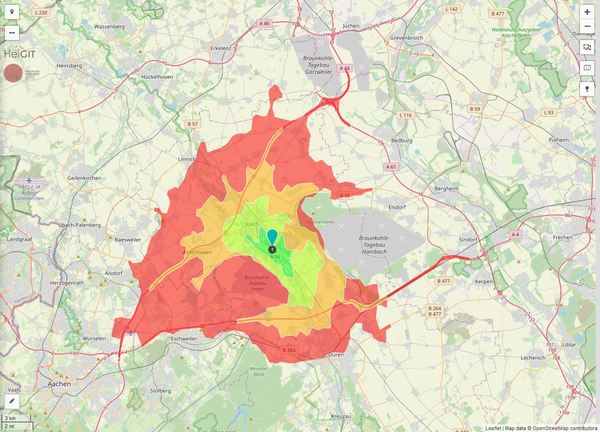 Erreichbarkeit in 20 Minuten: 183.000 Einwohner 