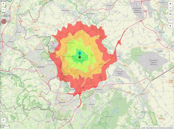 Erreichbarkeit in 20 Minuten: 261.000